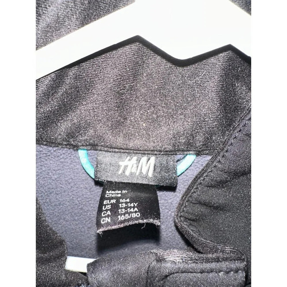 H&M youth size 13-14 years Black zip up Jacket - Picture 3 of 7